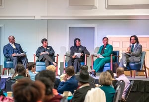 Alumni panel at event